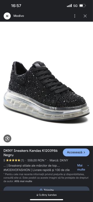 Sneakers pantofi sport DKNY Kandas lace up sne mărimea 40-41