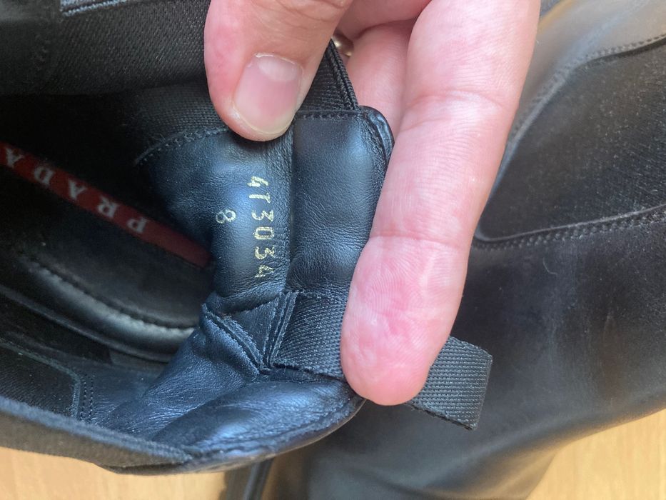 Prada Men's Black Leather Brixxen Half-Boot 4T3034