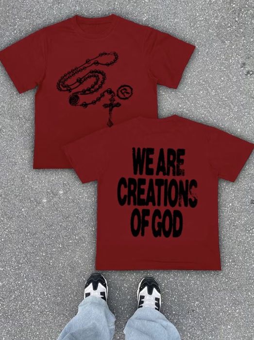 We are creations of God тениски