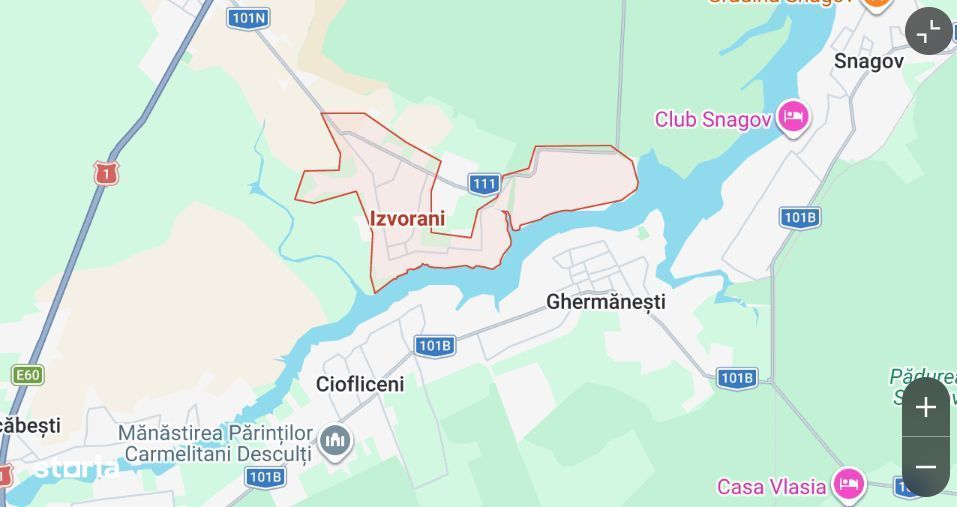 Teren intravilan | Izvorani | Acces lac | Utilitati si asfalt