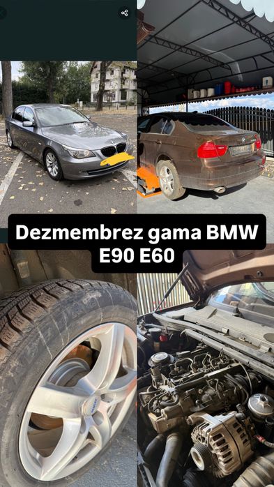 Dezmembrez bmw e60 / e90 FL 520d, 320d automat / manual 2009, cutie de viteze  stopuri, portiere,faruri, portbagaj