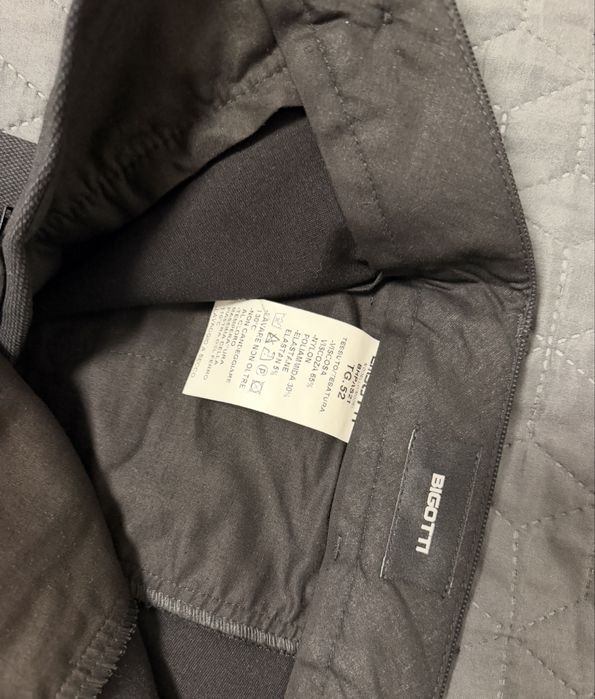 Pantaloni eleganți bărbați Bigotti – Noi cu etichetă și chitanță – Mărimea 52 (Made in Italy)