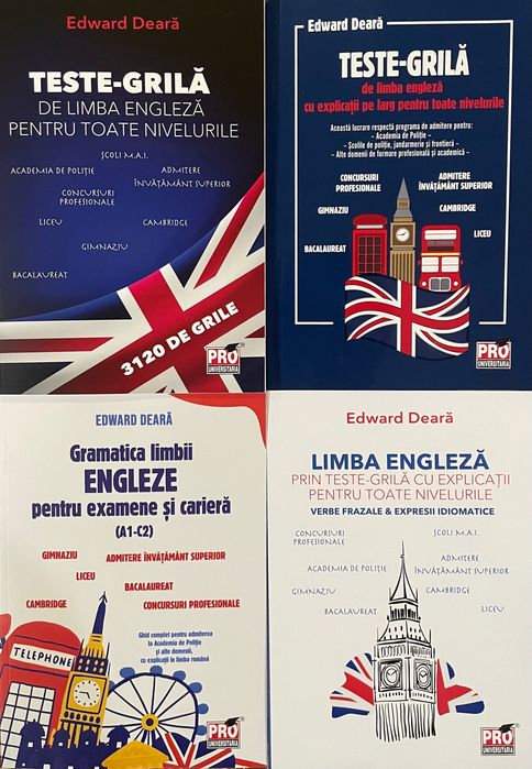 Pachet complet Limba engleza Academia de Politie, teorie si teste-grila - Edward Deara