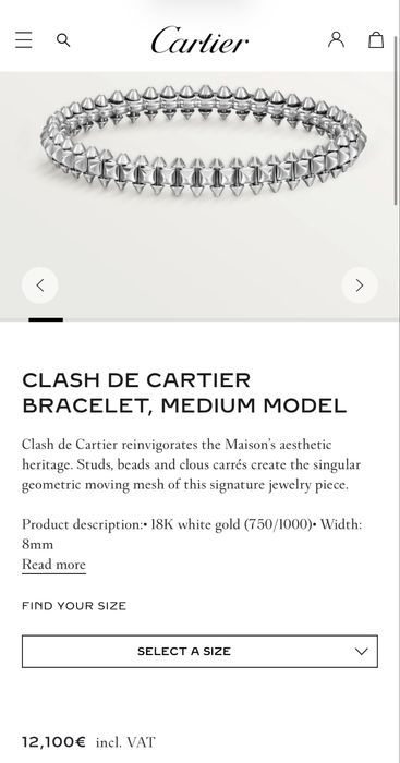 Cartier ОРИГИНАЛНА гривна 18к