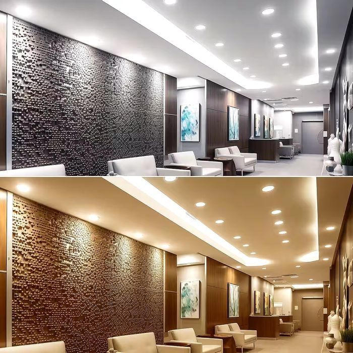 Spot încastrat LED set 10 spoturi LED 230V, 5W 500LM IP44