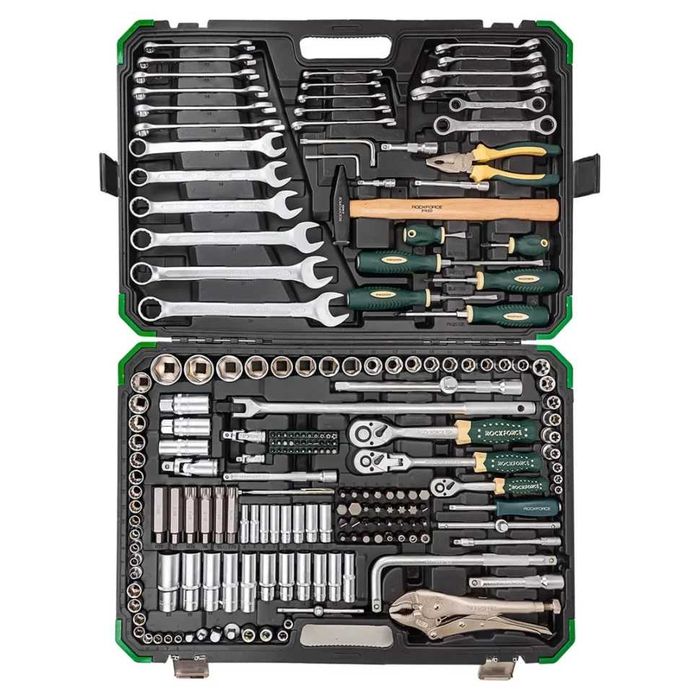Гедоре 202+2 части 1/4″, 3/8″, 1/2″ ROCKFORCE