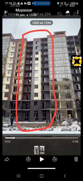 Yangi qoyliqda kvartira sotiladi