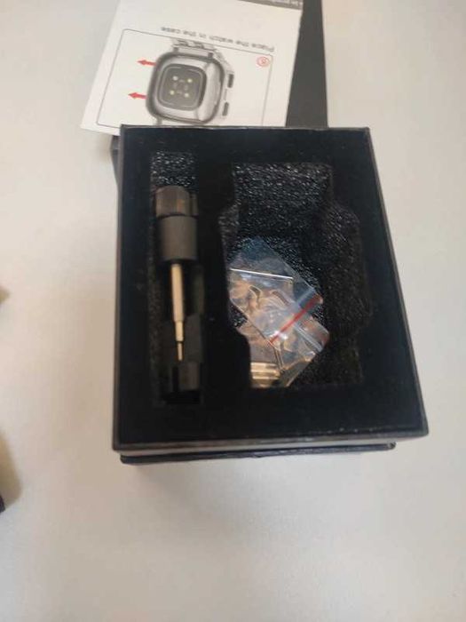 Carcasa si curea metal pentru Fitbit Sense 2, Versa 2 3 4