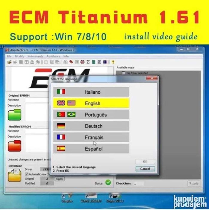 ECM Titanium 1.61 + Driver ECM 100.000+