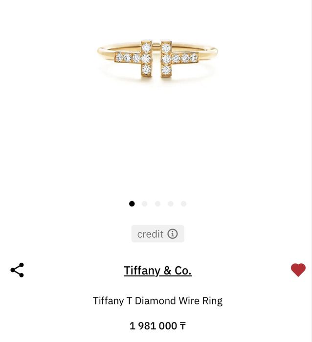 Кольцо Tiffany & Co