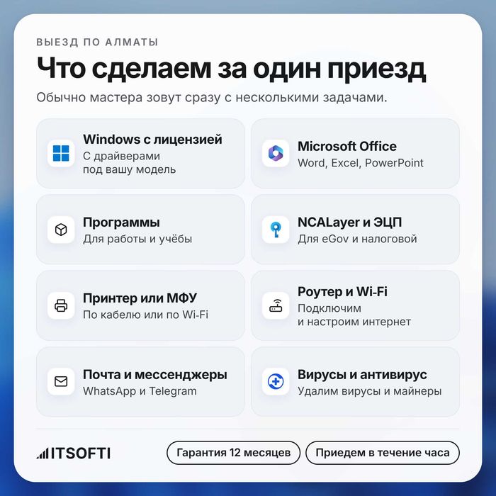 Программист, выезд, айтишник, установка программ, настройка компьютера