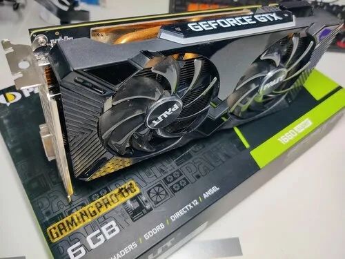 Видеокарта Palit GeForce GTX 1660 Super 6GB — отличное состояние