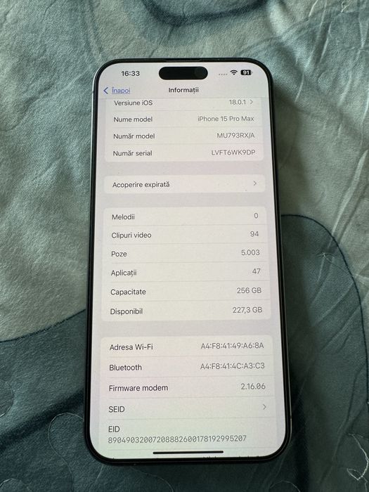 Iphone 15 pro max impecabil