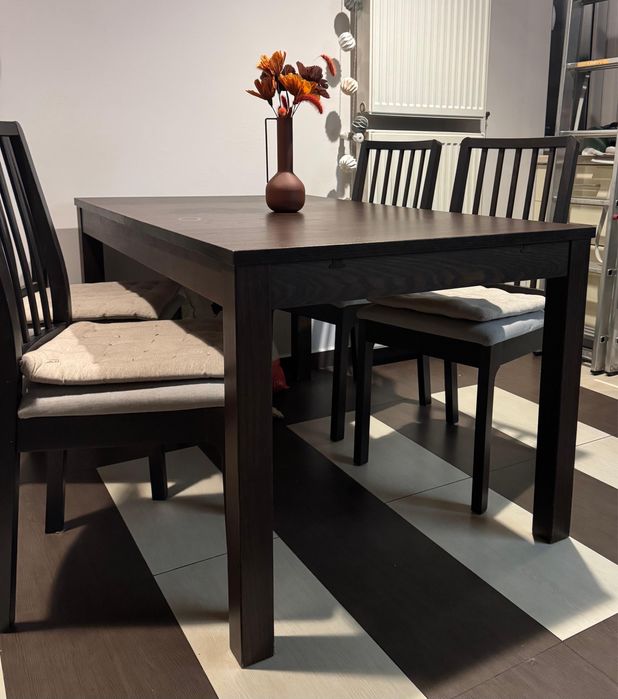 Masă Extensibilă Dining Bjursta Ikea