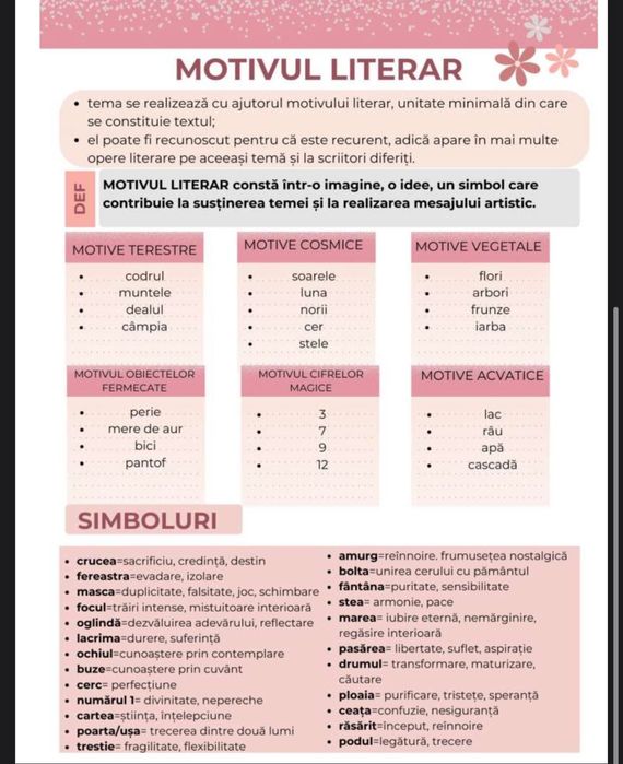 Ofer meditații limba și literatura română