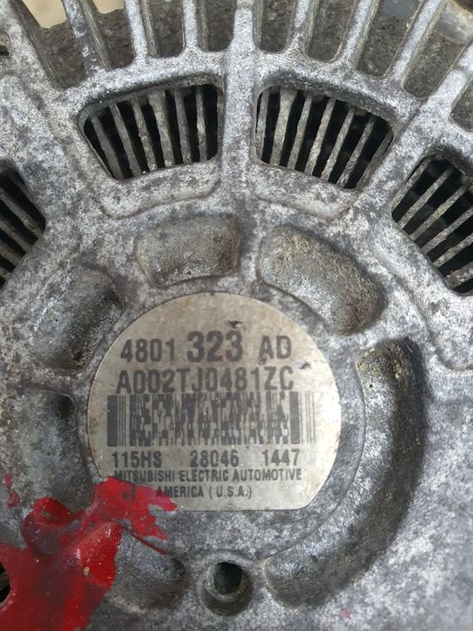 Vand pompa servo și alternator dodge