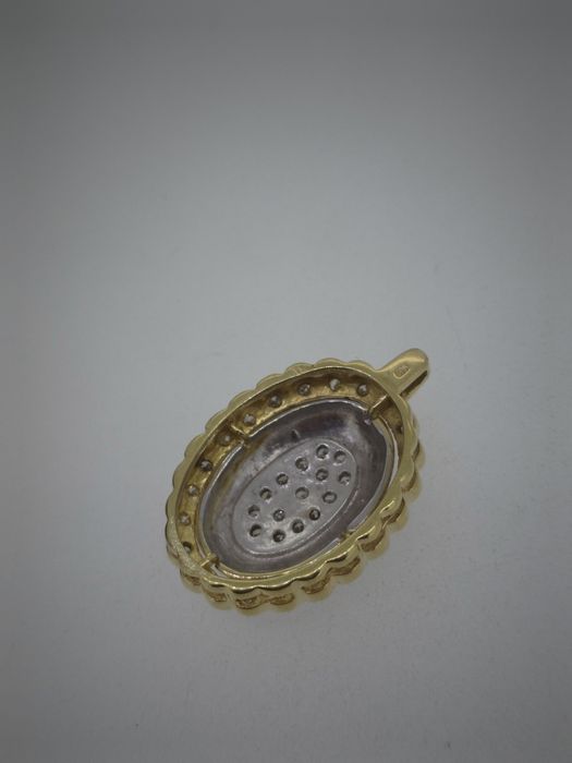 Pandantiv aur 14k 6.73 Gr  cu diamante naturale (r)