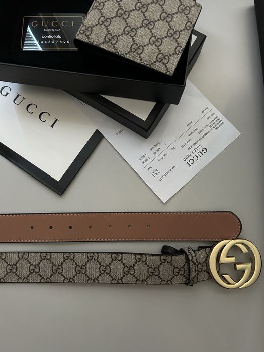 Gucci колан и портфейл