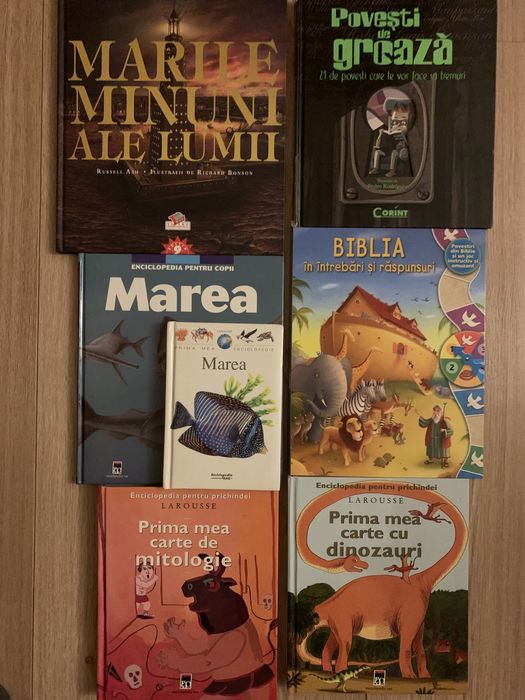 Carti pt copii dinozauri, mituri, minuni, groaza, marea, biblia
