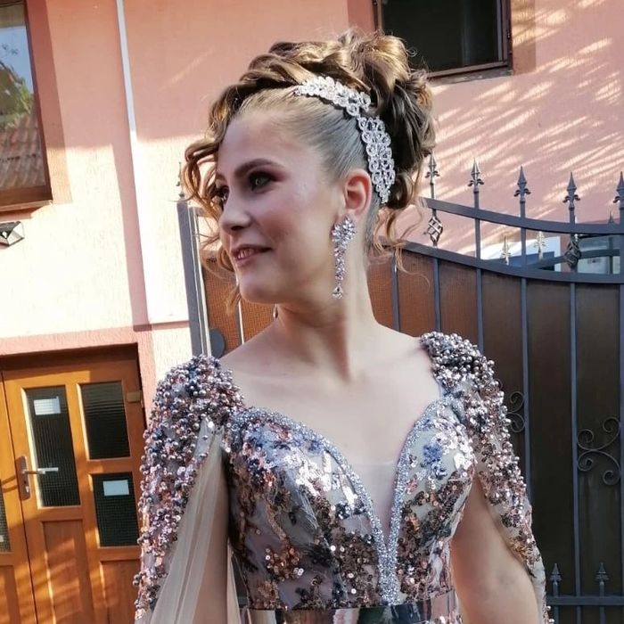 Rochie nașă tip sirena