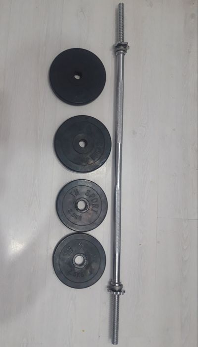 Штанга с блинами