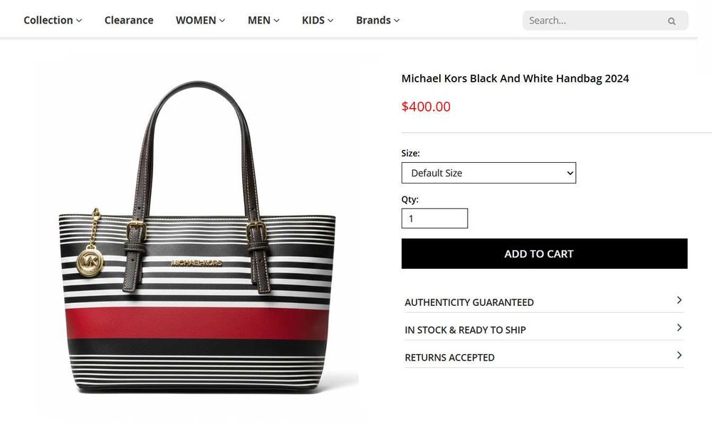 Geanta (poseta) Michael Kors - Black&White Tote Bag 2024