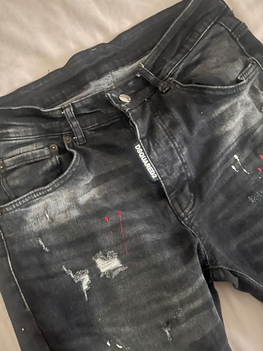 Dsquared2 черни дънки