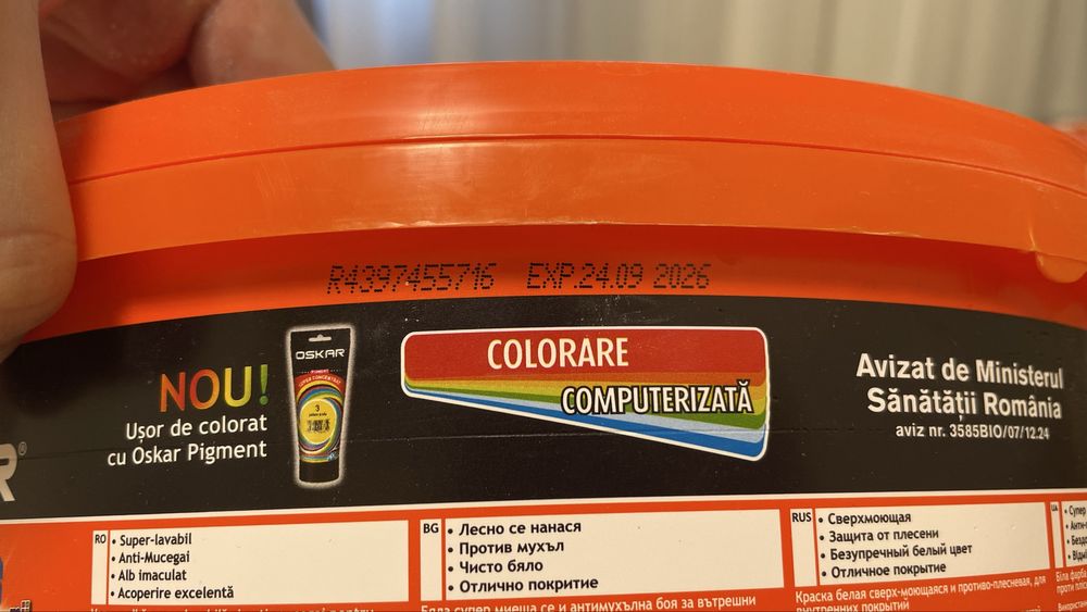 Oskar Superweiss lavabil + amorsă