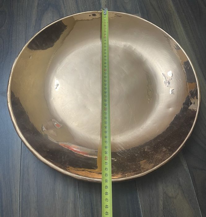 Platou din cupru lucrat manual