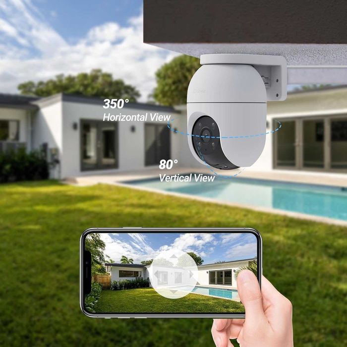 Ezviz 360° Външна WiFi, LAN, IP Охранителна Камера с AI