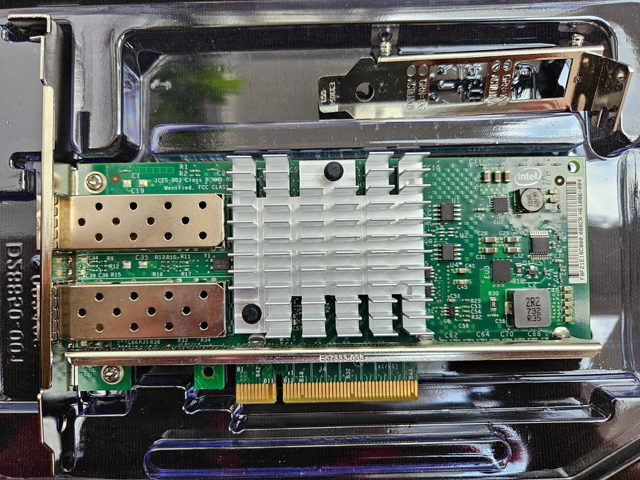 Placa retea 10Gb SFP+ Intel X520-DA2/Mellanox ConnectX-3 + Cabluri DAC