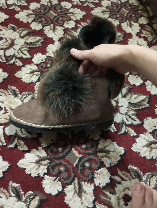 женская сапожка с натуральной норки