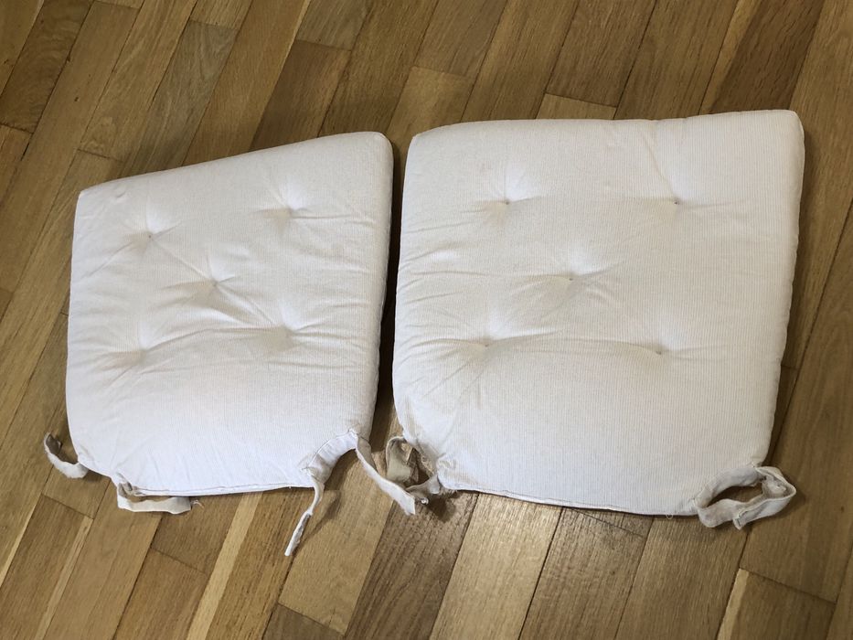 2 perne scaun ikea albe