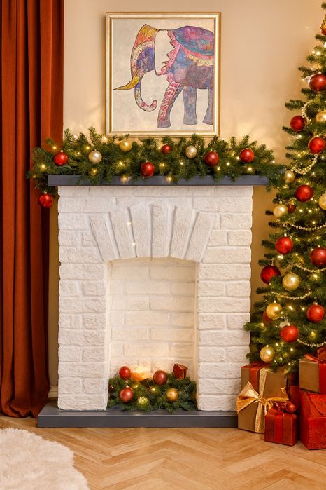 Новогодний камин-декор: тепло без огня
