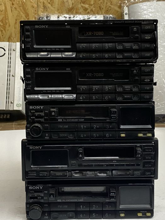 Player caset auto 5 buc Sony XR old school