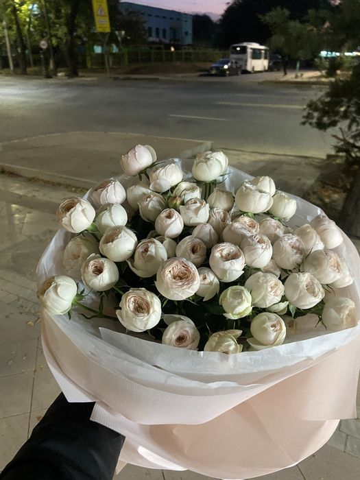 Пионовидные кустовые розы