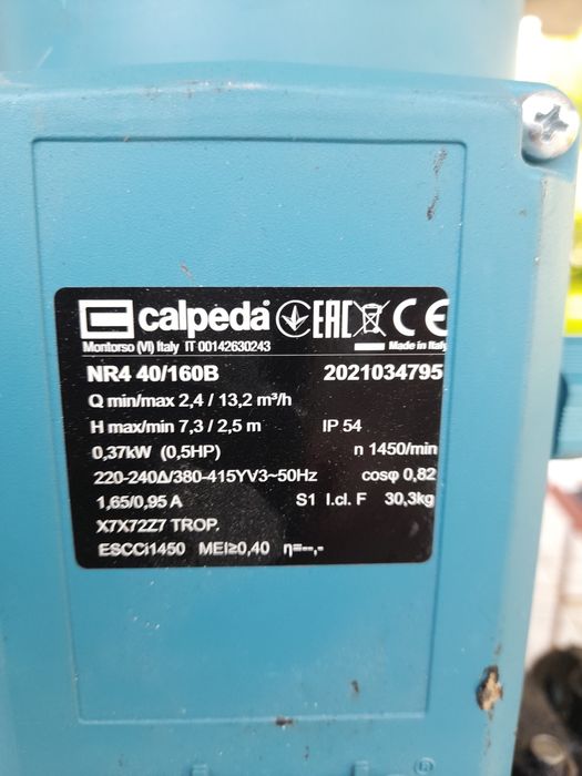 Set pompa apa, recirculare Calpeda