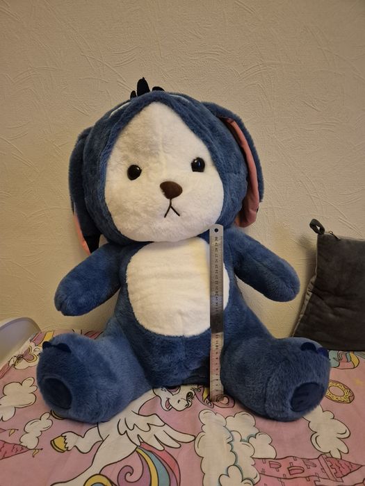 Мишка в костюме Стич 60 см