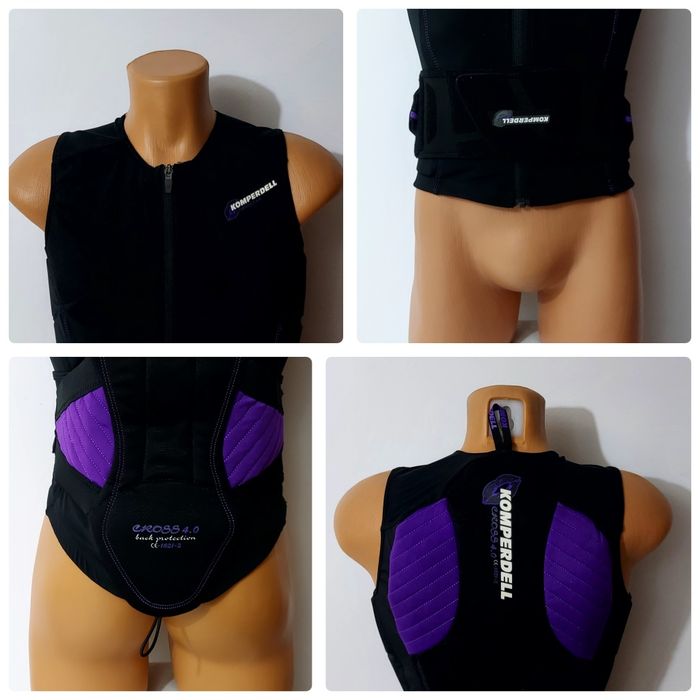 Vestă de protecție Komperdell Cross 4 nouă, pentru moto, ATV, schi snowboarding sau ciclism montan, mărimea S unisex