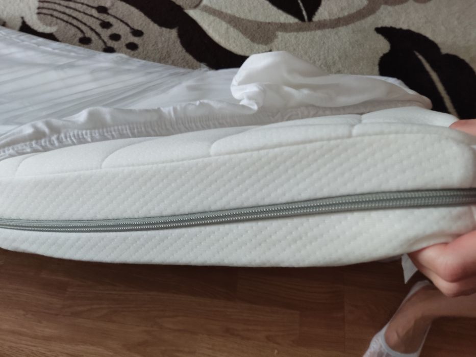 Pătuț pliabil Torino + saltea jysk + husă saltea ca noi