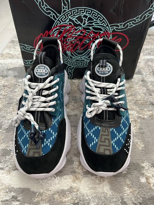 Versace Chain Reaction Blue/ White 42