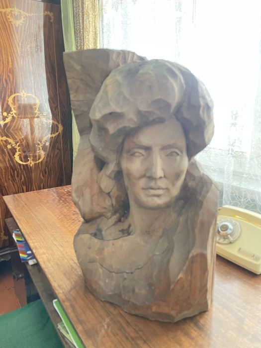 Бюст дерево СССР Советский Ретро