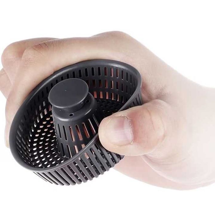 Sita scurgere cu dop pt chiuveta,cu doua site,inox,108x70x55mm