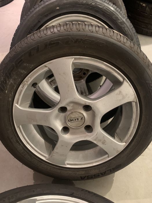Set jante Dotz 6Jx15-4x114 cu anvelope vara Lassa 195/55/15