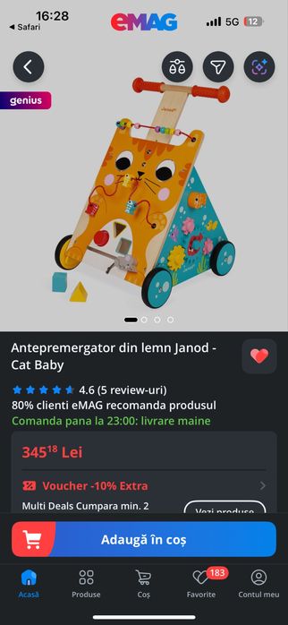 Antemergator Janod Chat ca nou