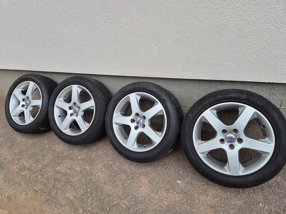 Volvo - aлуминиеви джанти 17 5x108 с гуми Dunlop - 225/50/17