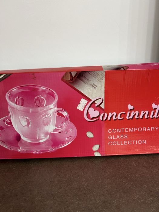 Стъклени чаши нови и използвани