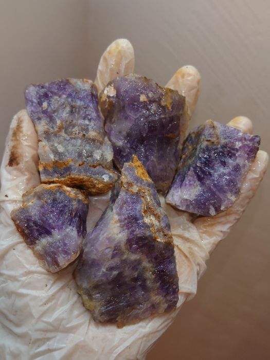 Лот Аметисти от България кварц минерал кристал
