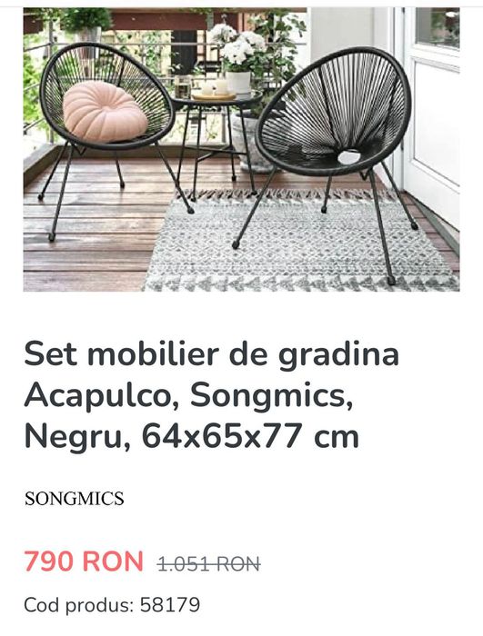 Set mobilier de grădină