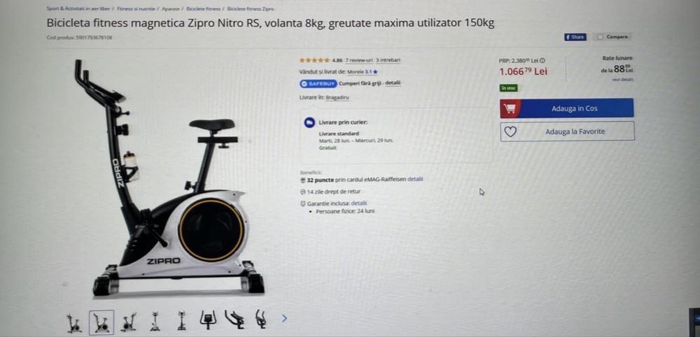 Bicicleta fitness pentru Casa